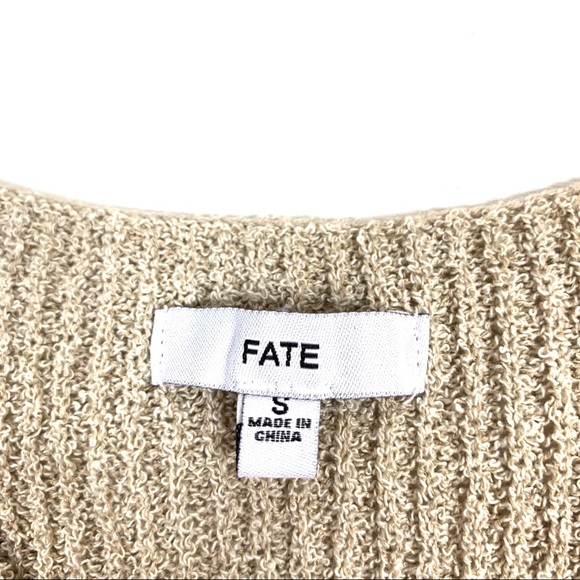 Fate Twisted Knit Sweater Tank size S - Picture 2 of 5